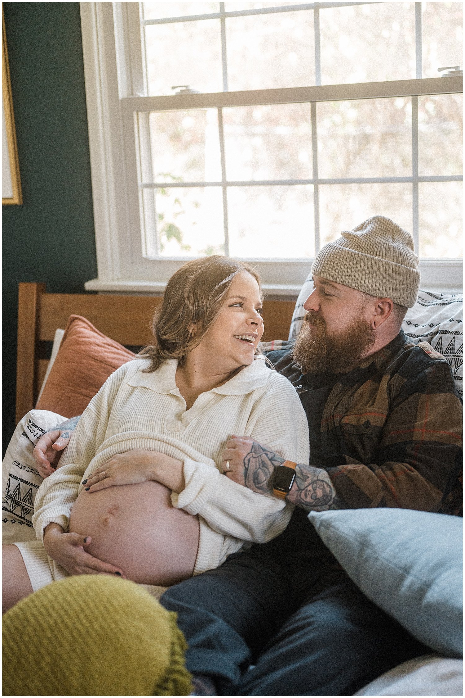 In-Home Lifestyle Maternity Portraits | Centerville, Ohio