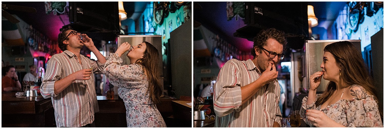The Gulch Saloon Engagement Portraits | Yellow Springs, Ohio