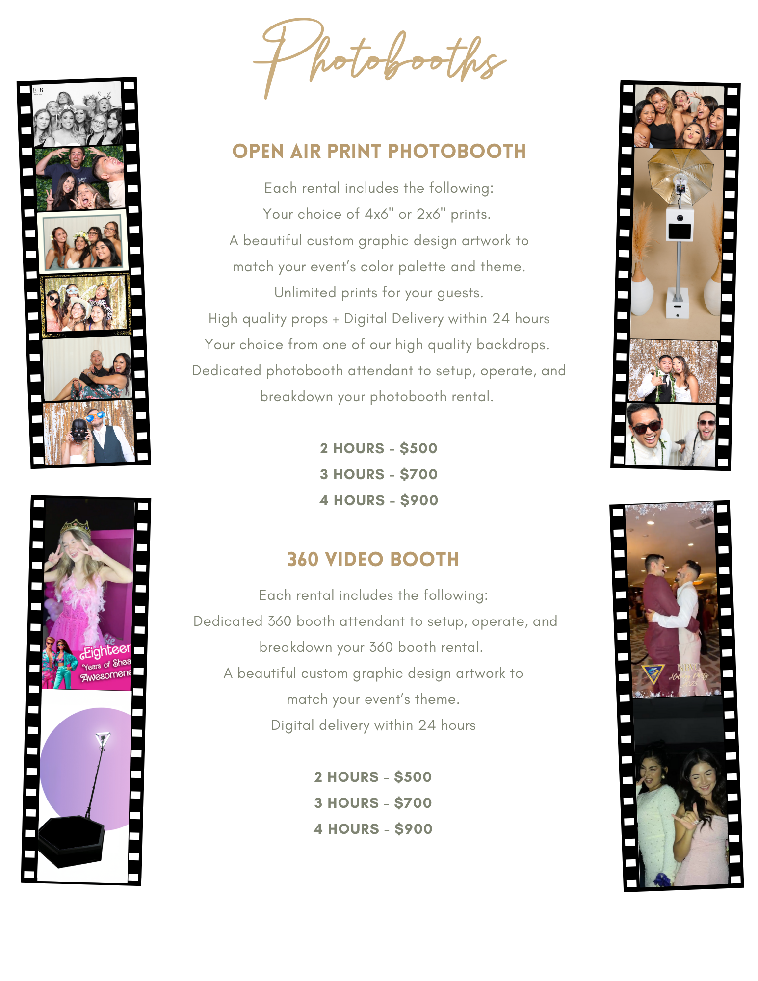 Wedding Photobooth and 360 Video Booth