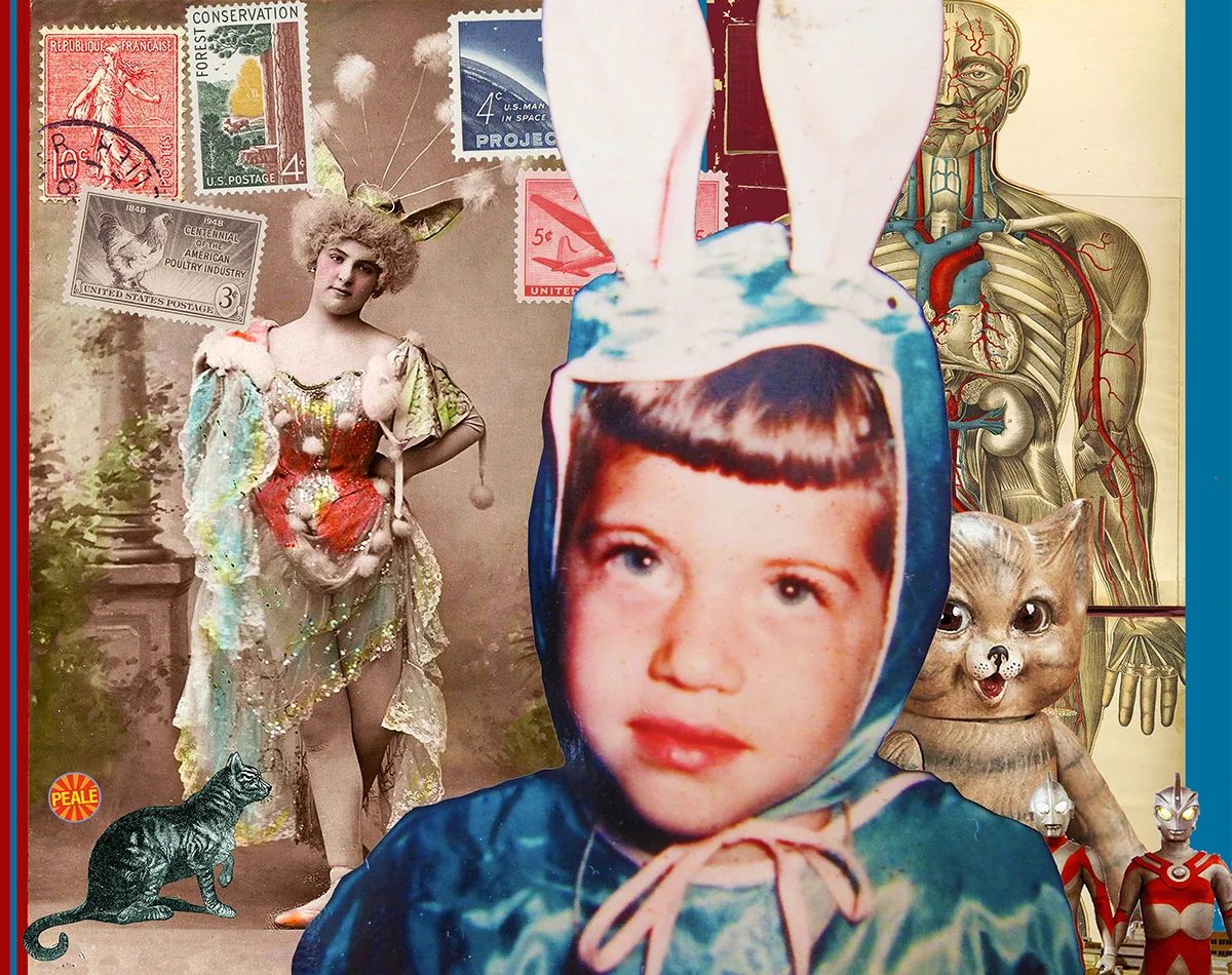 A Less Than Cheerful Engagement With Reality © Charles Peale 2015 cut paper & digital collage