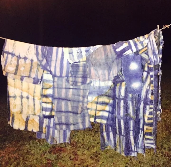 Karen even got in some indigo dying over the weekend. 