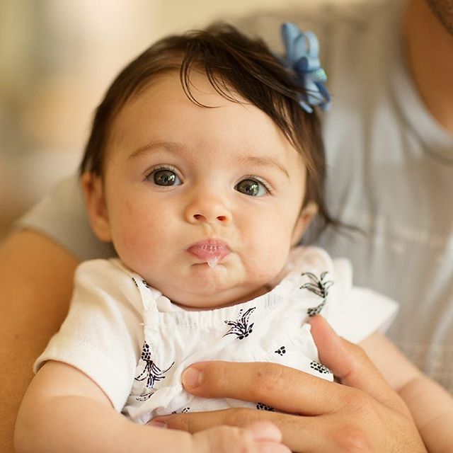 My sweet baby ophelia blowing bubbles:)