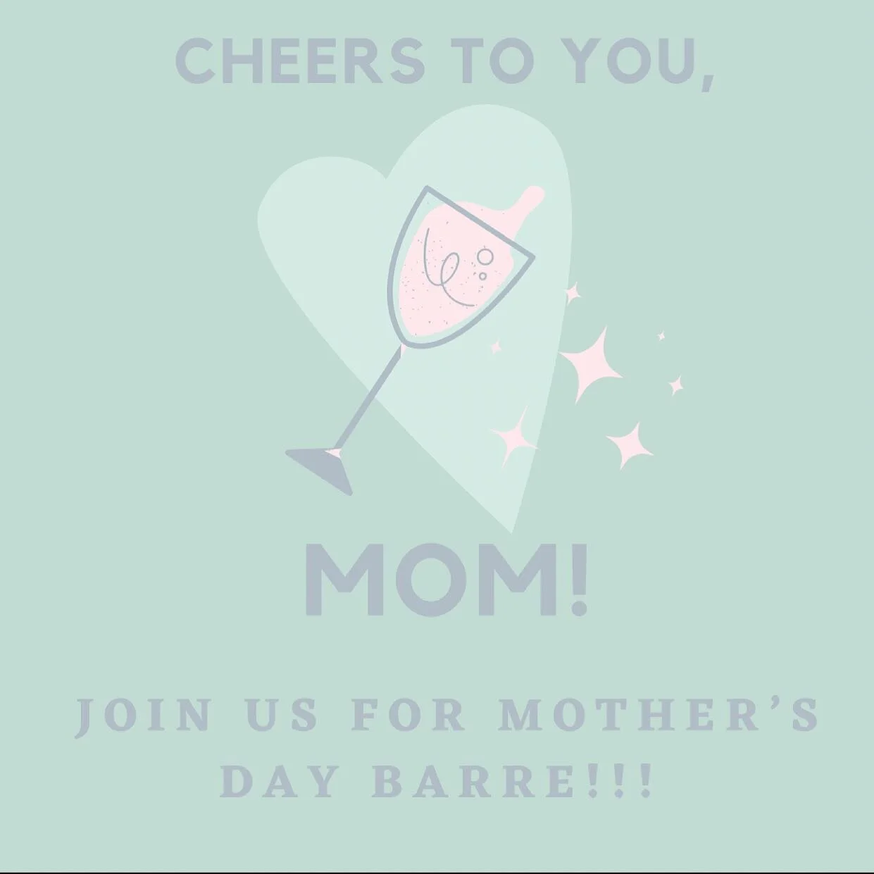 Calling all mothers, daughters, and ladies!!! ⁣⁣
.⁣⁣
Saturday 5/8/21! Save this date for MOTHERS DAY BARRE! Deets to come!⁣⁣
.⁣⁣
Are you a member at OTB?? Join us for free and bring your mom (or special lady in your life) for $1!⁣⁣
.⁣⁣
Not a member? 