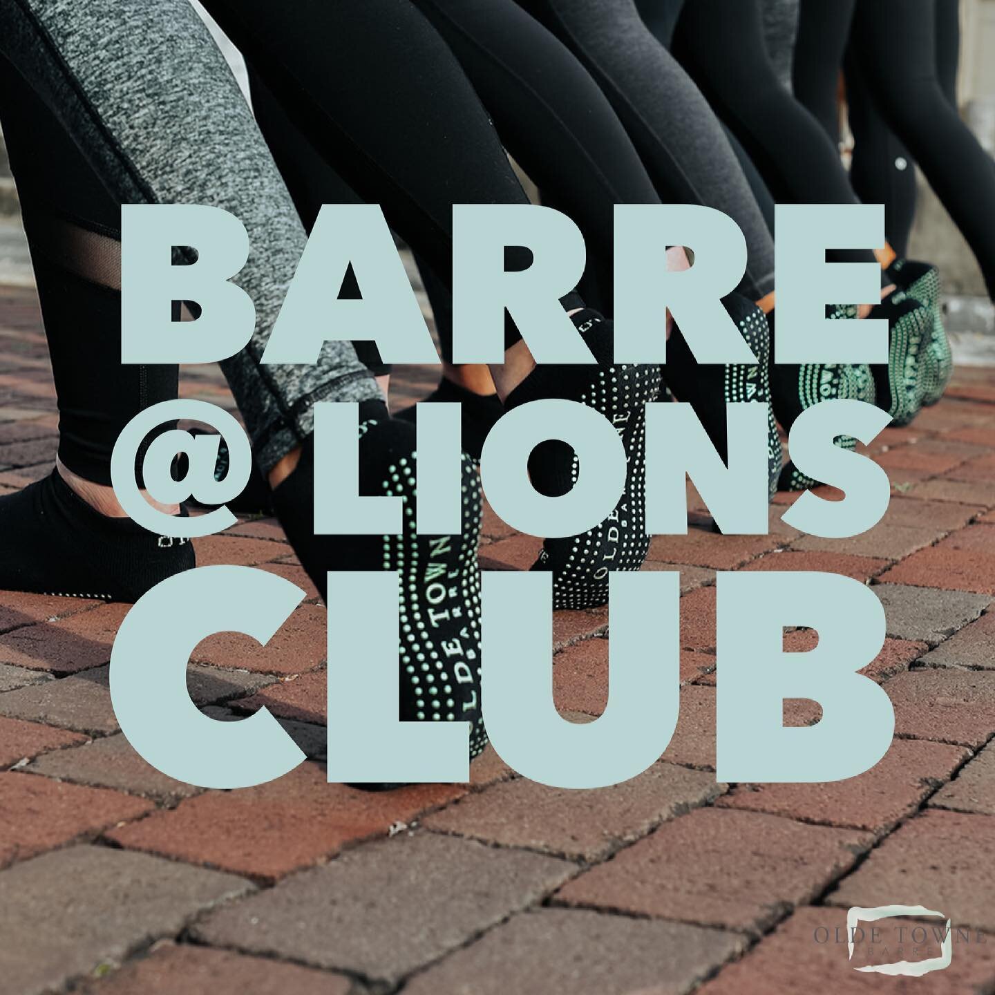 ONE WEEK from today!!! 🦋☀️🌳 ⁣
.⁣⁣
Join us @ 9am for an outdoor barre class on May first! We will be just around the corner from the studio at Lions Club Park. This class is FREE &amp; open to the public!!! ⁣⁣
.⁣⁣
No sign up required. Being a mat, a