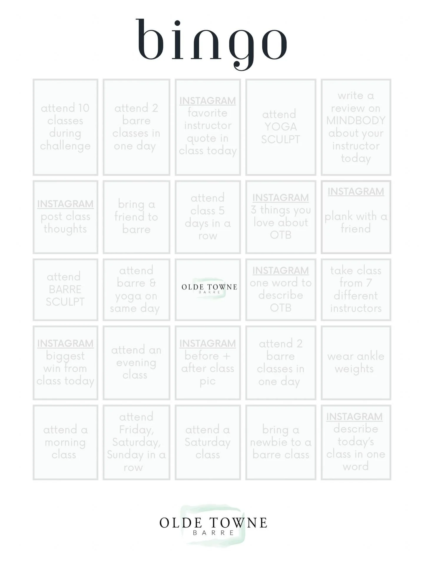 It&rsquo;s time!  BINGO challenge coming soon!  Stay tuned!