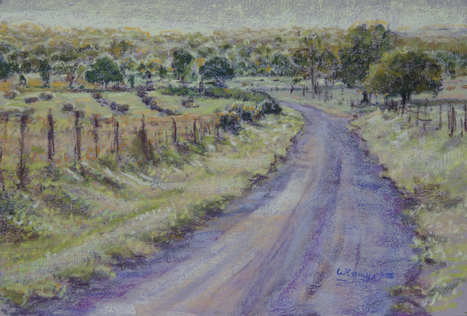 Farm Road, 10" x 15"