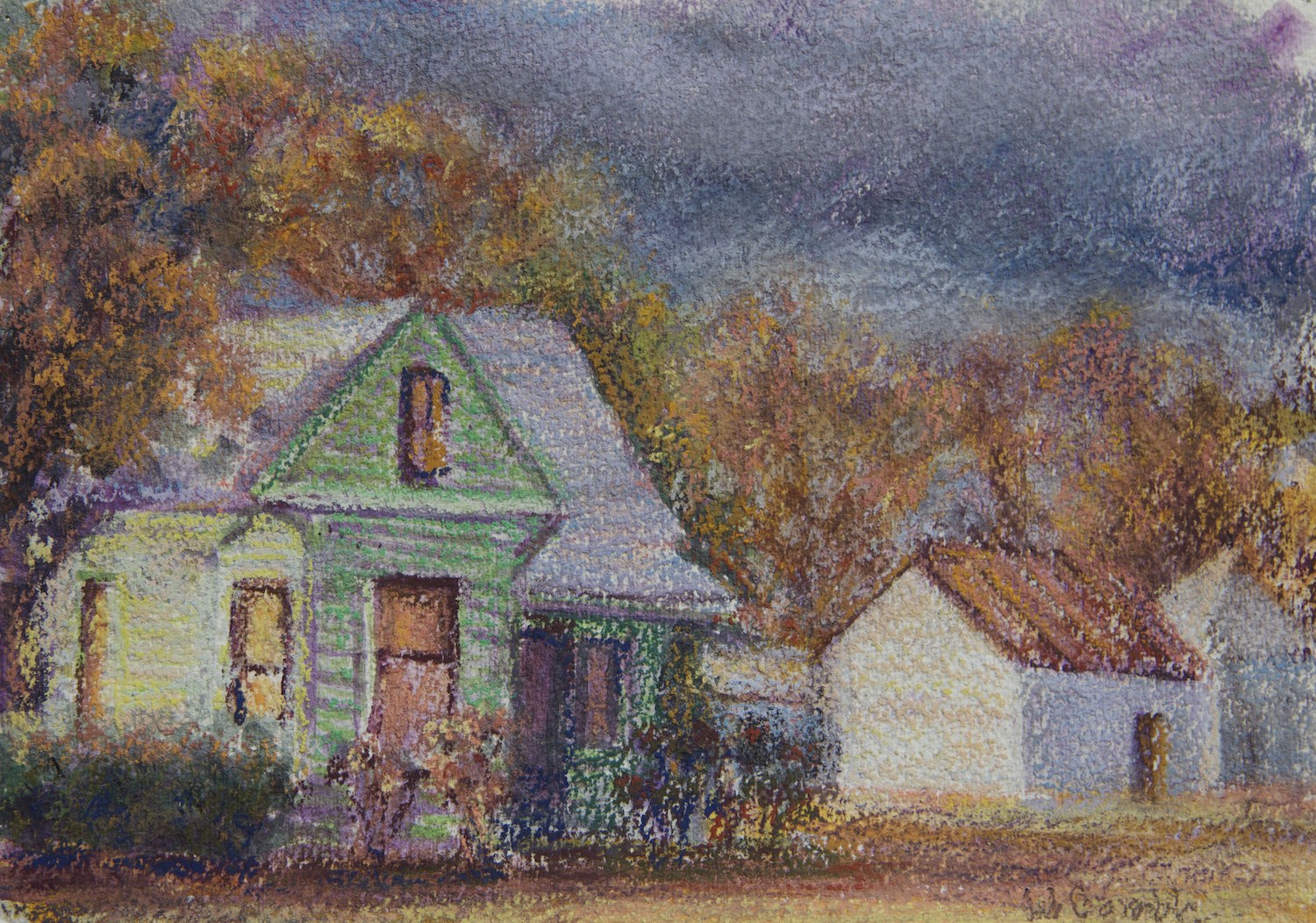 The Railroad Widow's House, 8" x 11"