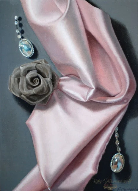 Pink Silk Scarf