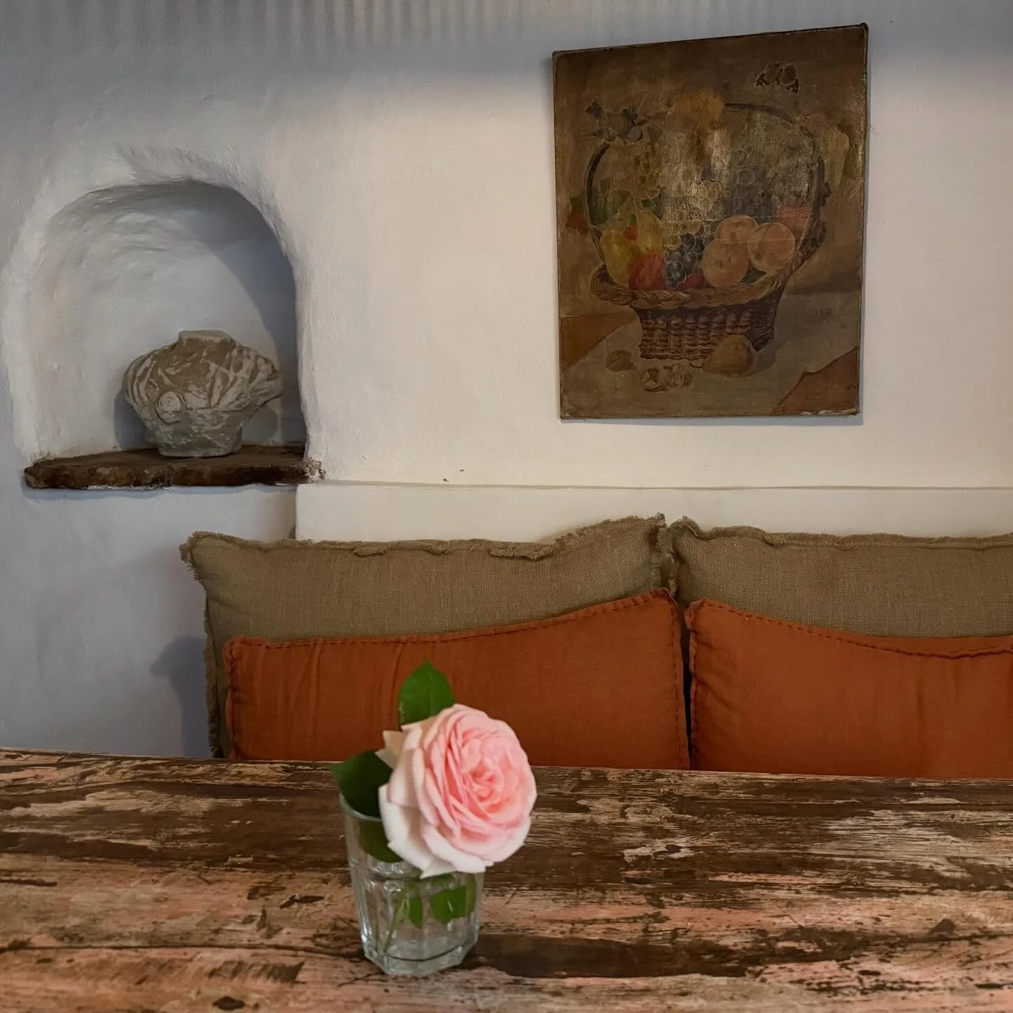 A single bloom from my #edenrose also called #pierrederonsard rose in my kitchen to greet the morning.
#coffeemorning #frenchcountryliving #simplicity