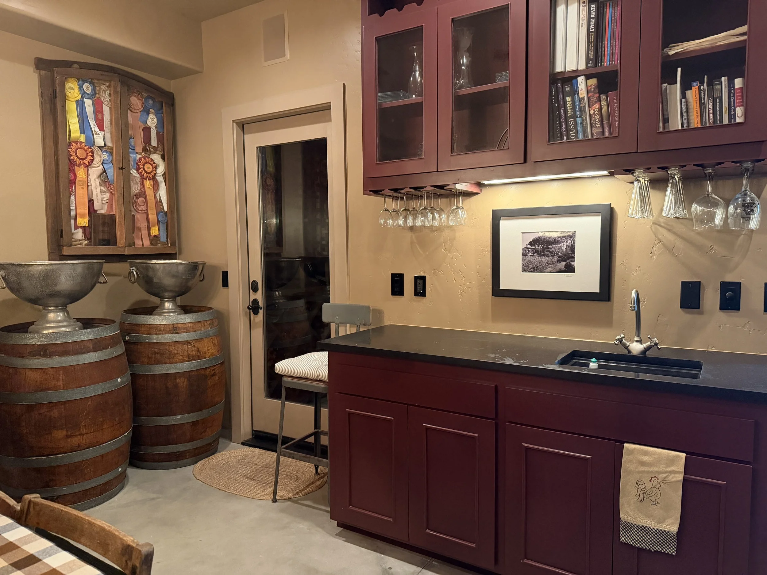 Newly Refreshed Wine Room, March 2026