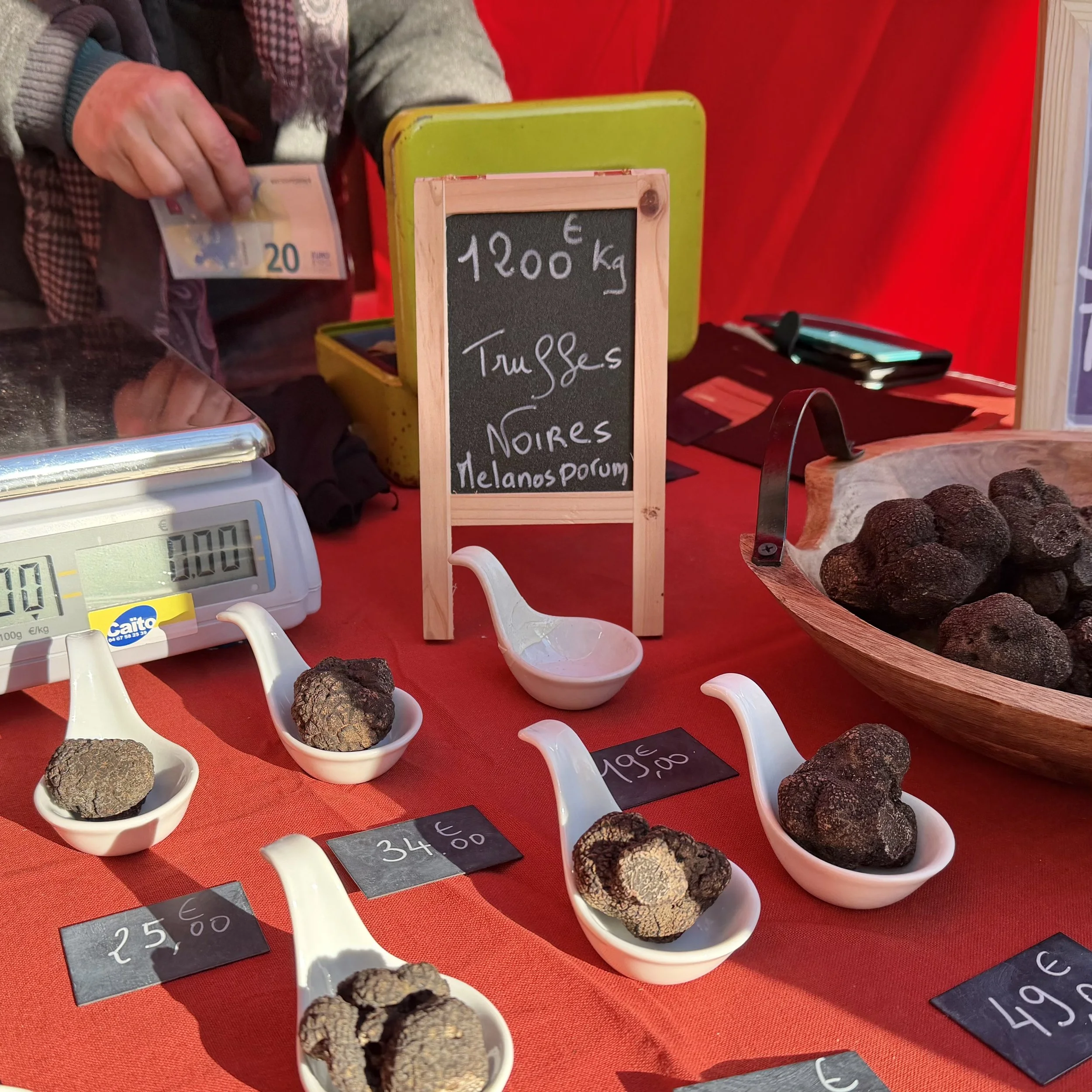 Fresh Truffles For Sale At The Uzès Market