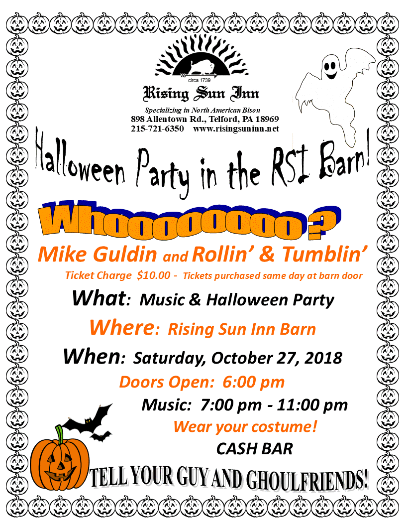 Halloween Party In The Rsi Barn Rising Sun Inn