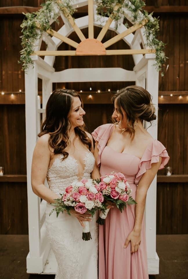 Bride and MofH with bouquets.jpeg