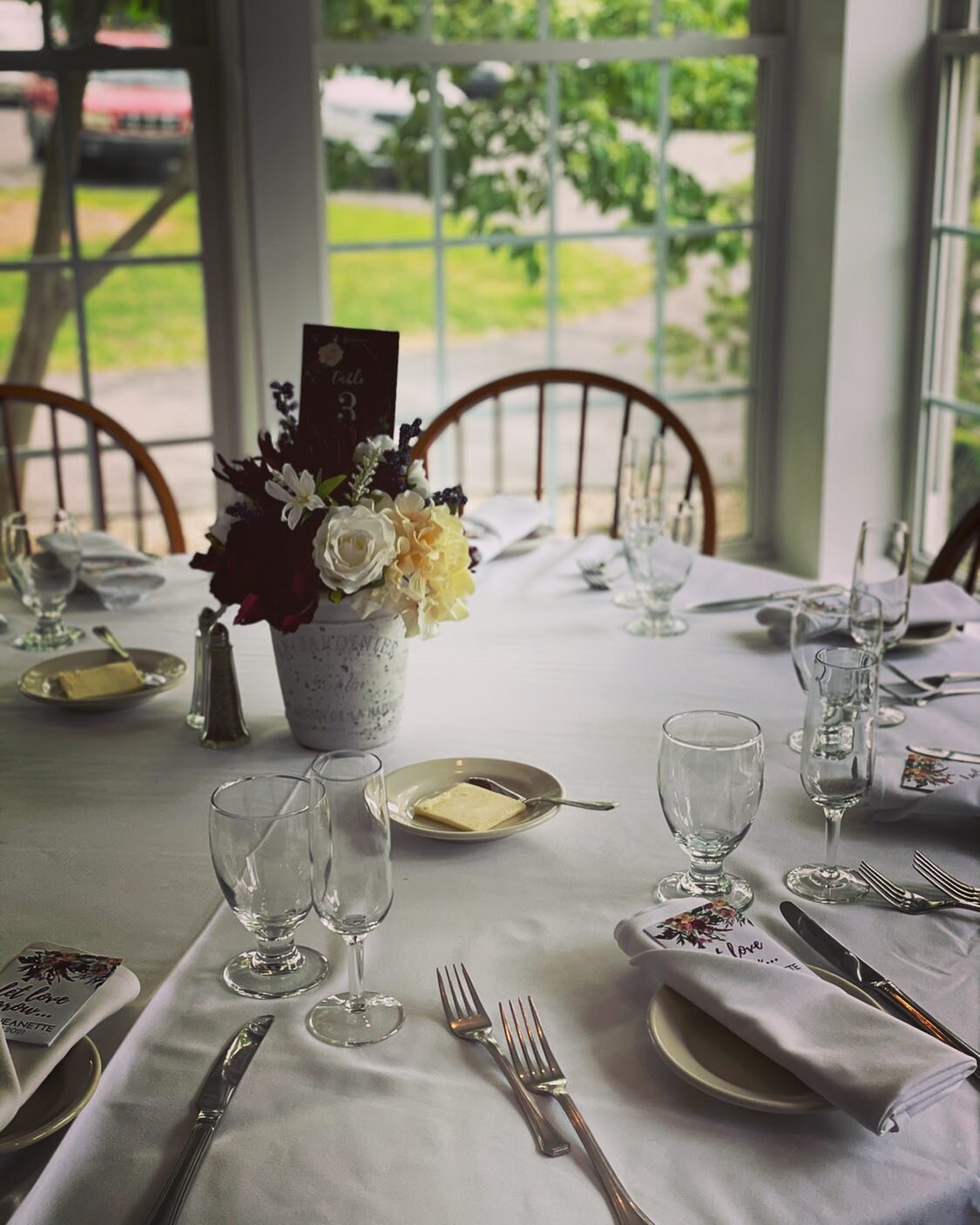 Our Main Dining Room is the perfect place for events and micro weddings all year round.