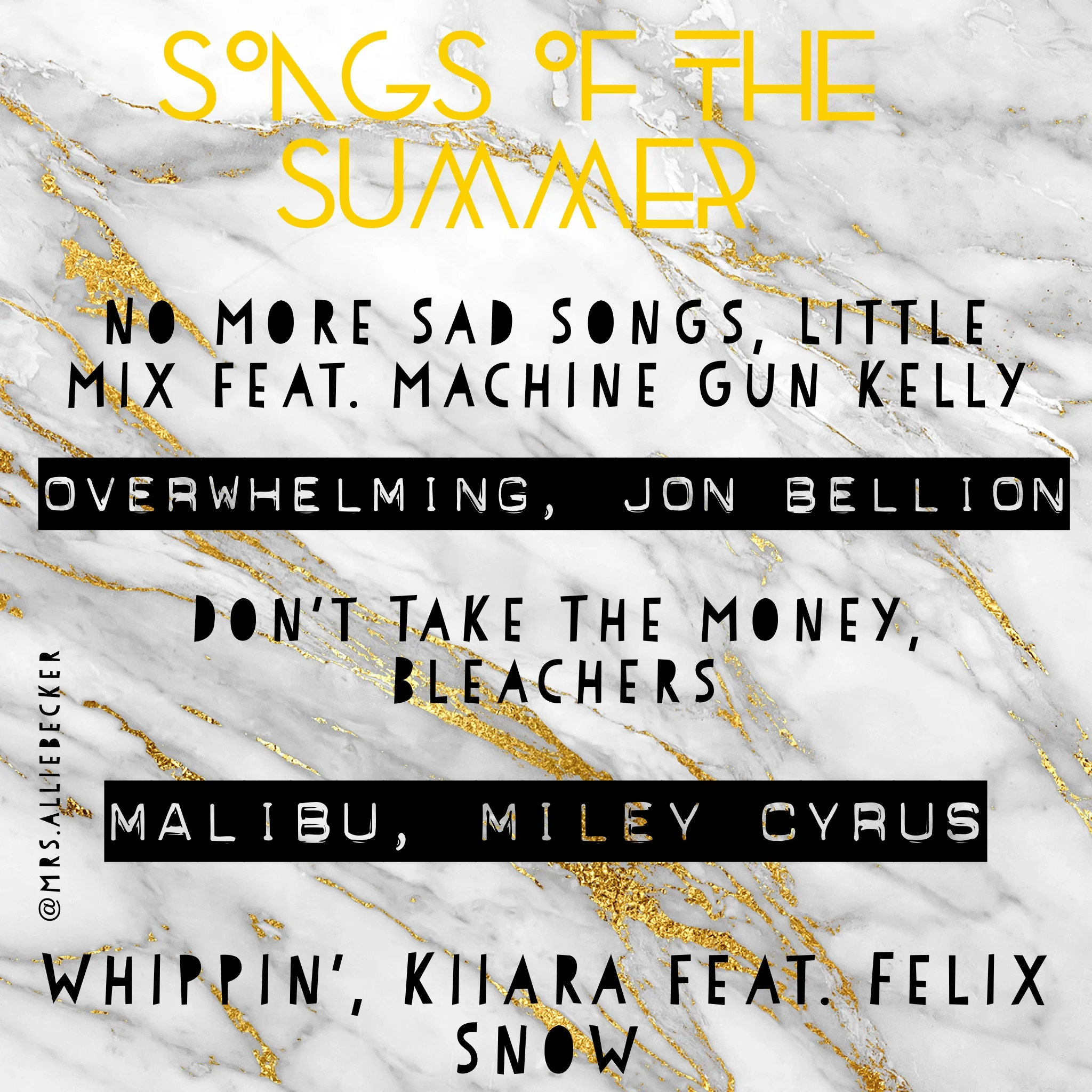 Songs of the Summer, Vol. I
