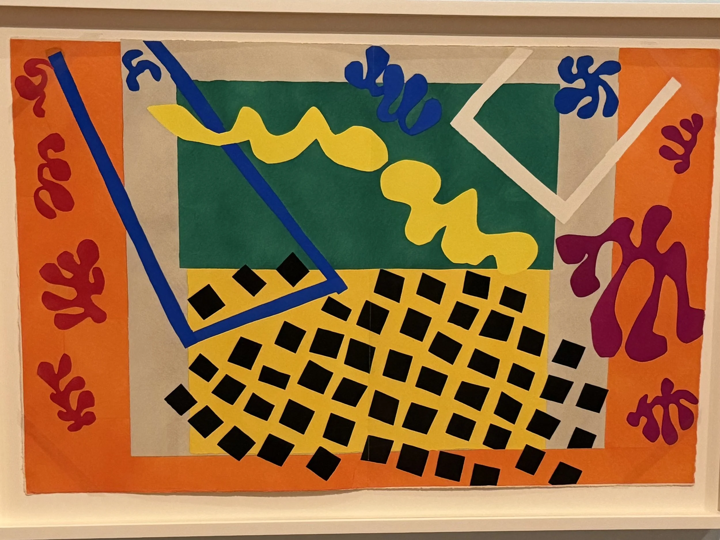 Today I saw the opening of Matisse 's Jazz