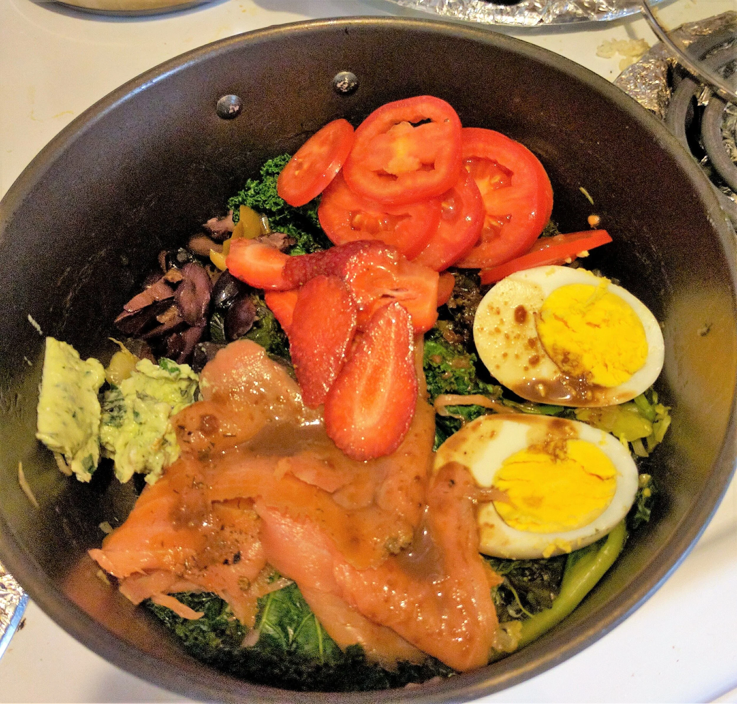 Smoked Salmon Salad - Antigua, Guatemala 