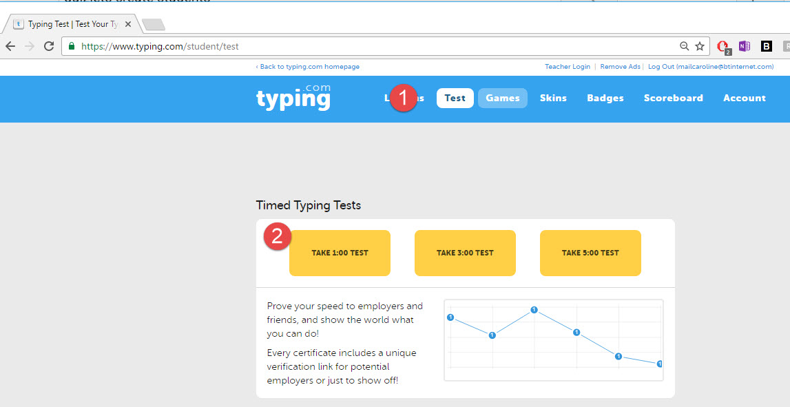 Nessy Fingers Touch Typing