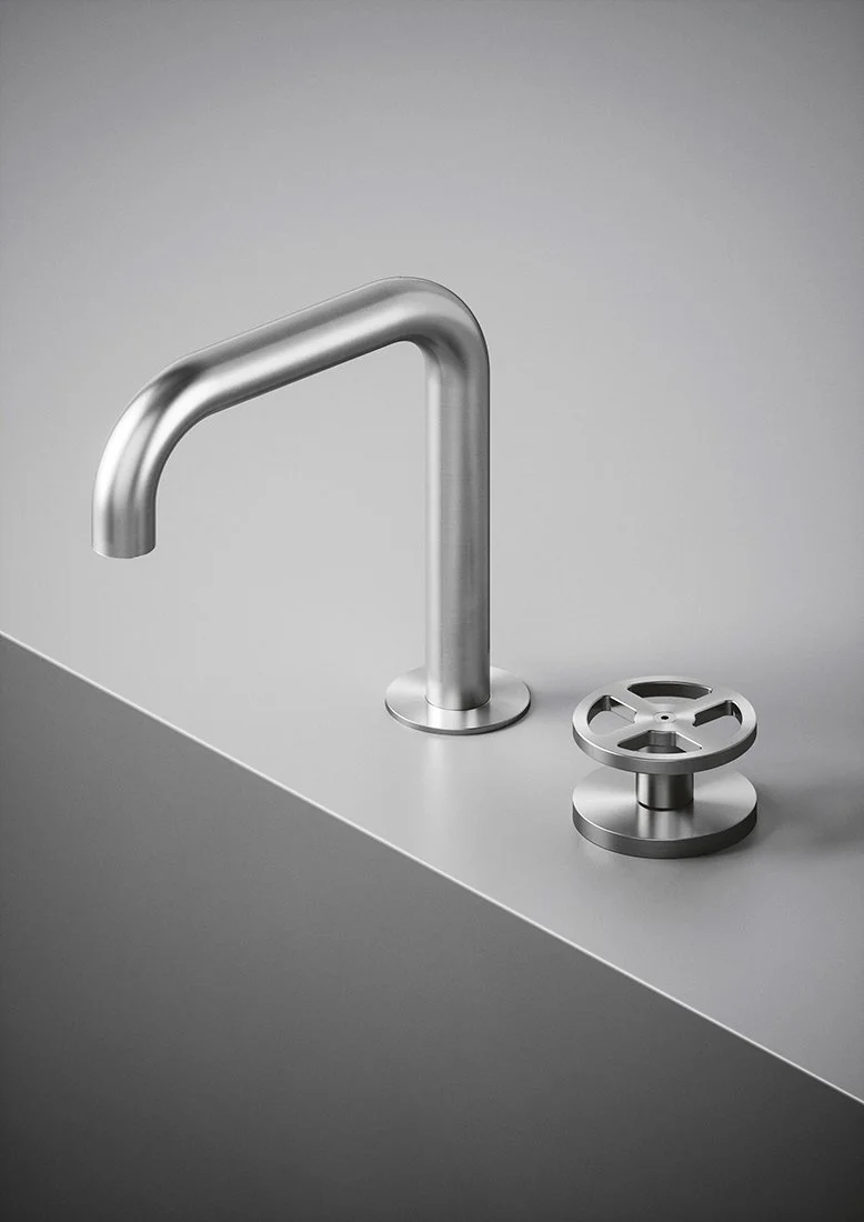 BLU Bathworks INOX Valve.2 hydroprogressive handle with spout