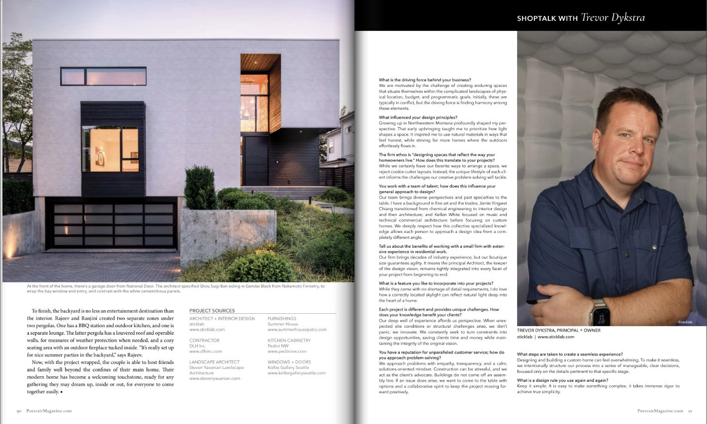 Portrait Magazine Seattle Sept 26- Warm and Welcoming