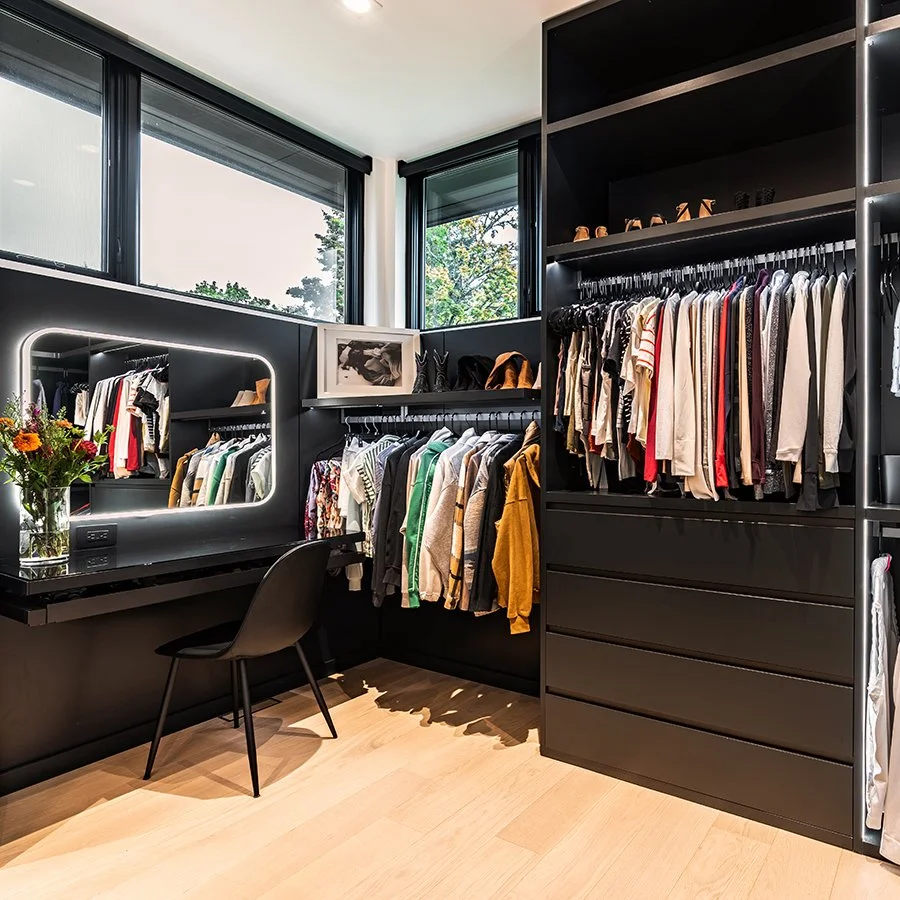 A SHOWCASE WALK-IN CLOSET