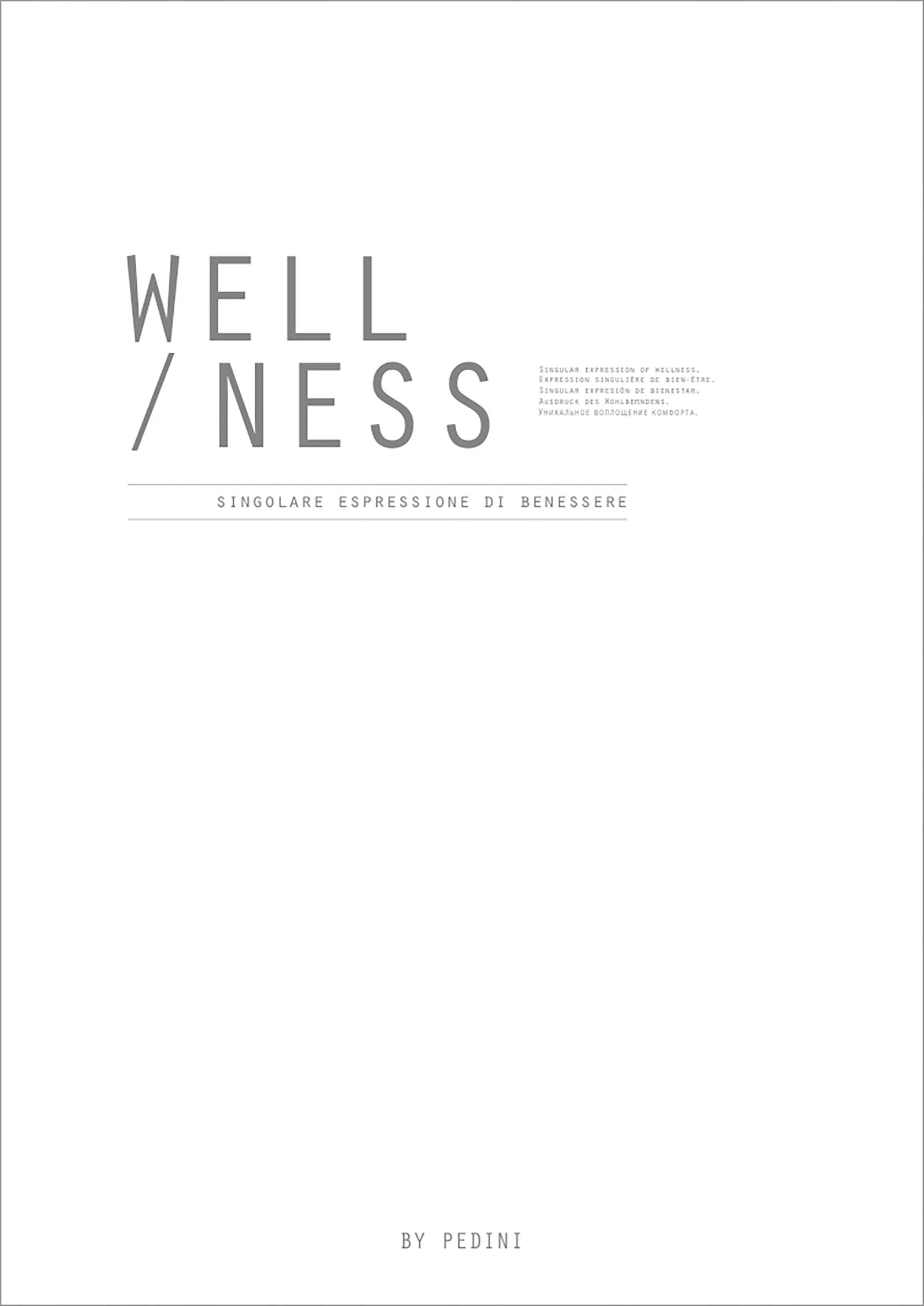 Wellness Bath by Pedini Catalogue