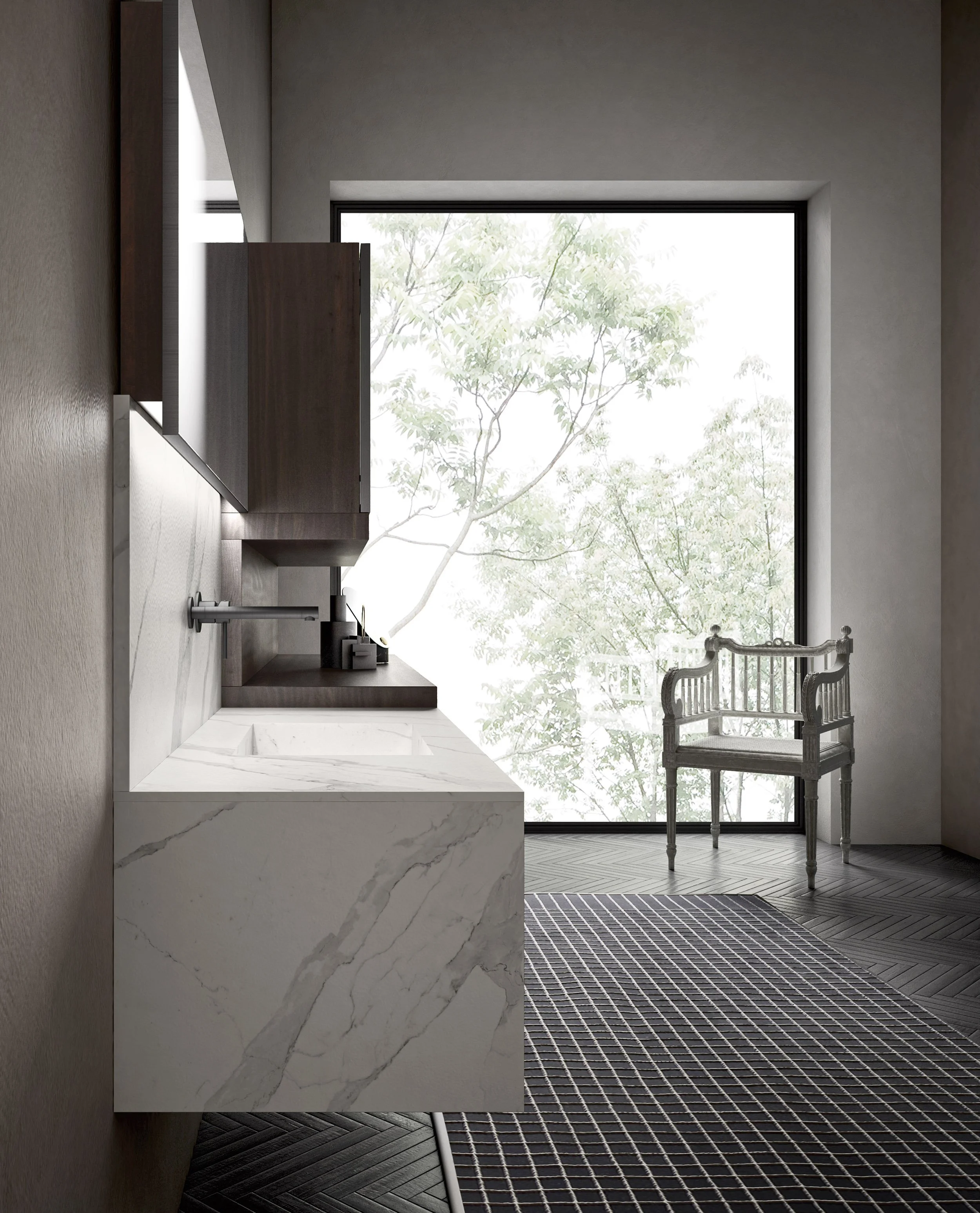 Italian bath cabinetry at Pedini NW, Portland and Seattle