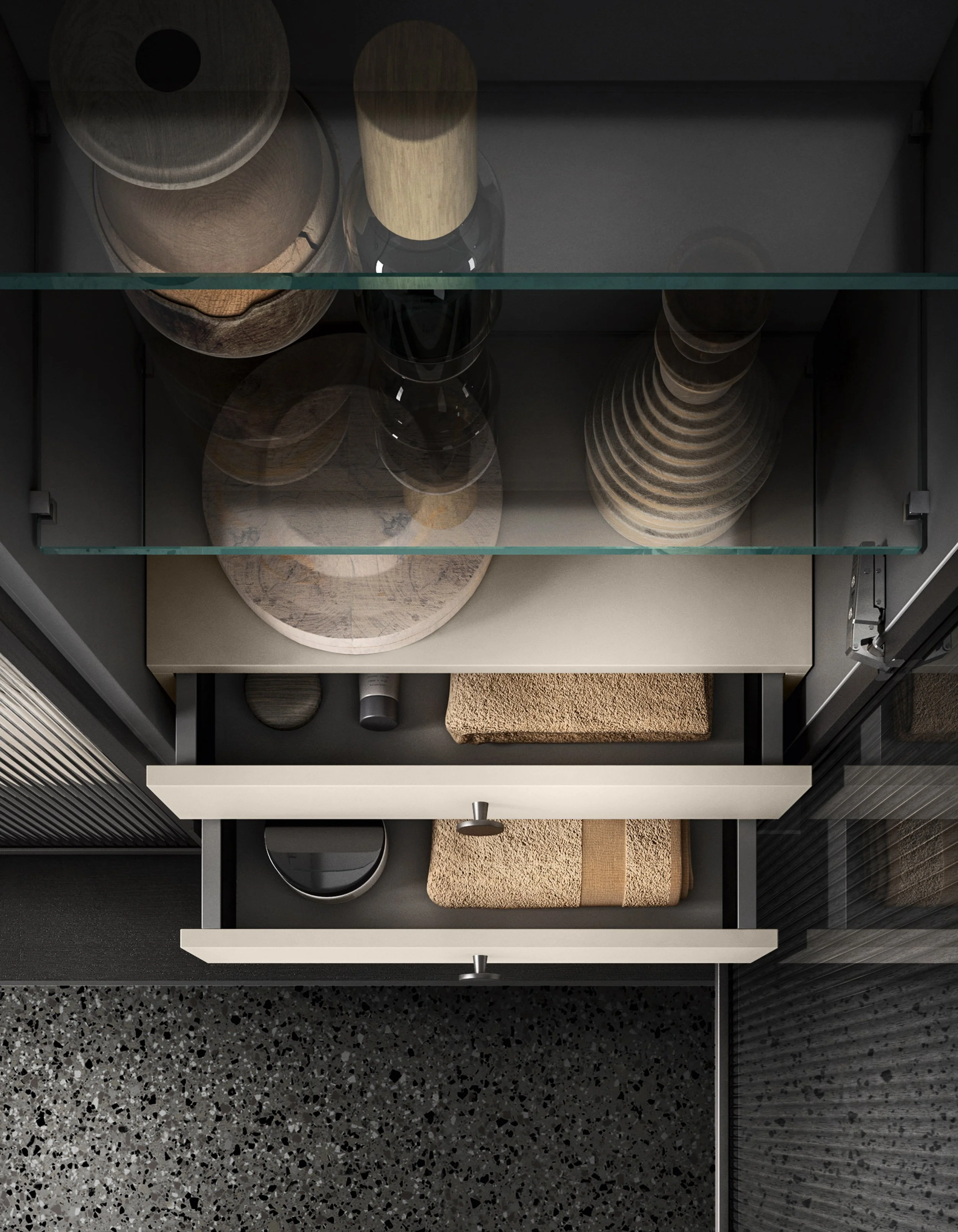 Italian bath cabinetry at Pedini NW, Portland and Seattle