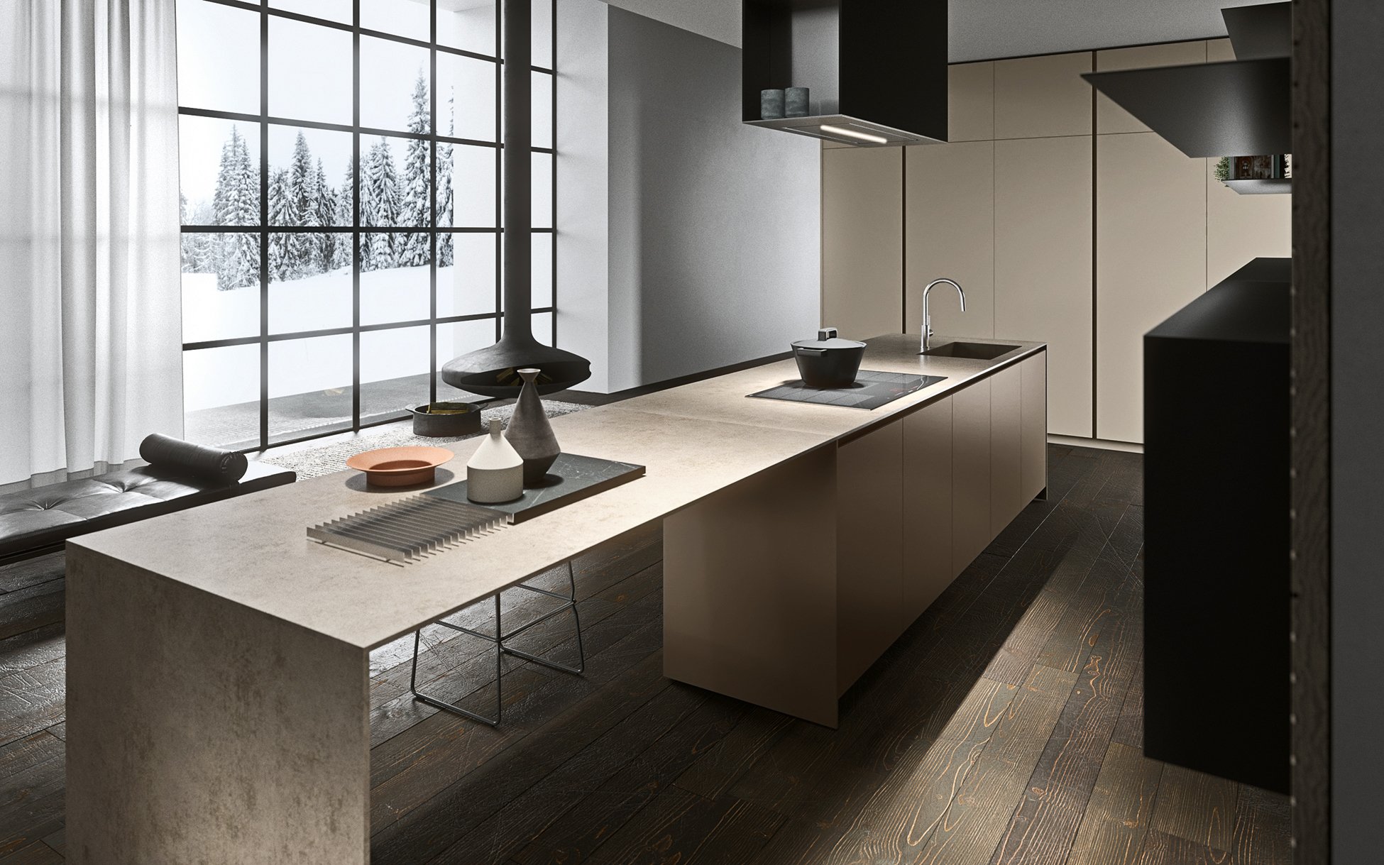 Moka .02 Pedini Kitchen | Pedini NW Showroom Portland, Seattle