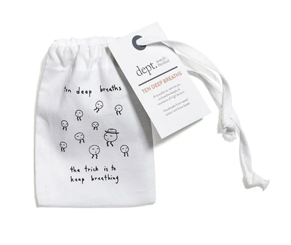 Ten Deep Breaths - a bracelet to help you manage stress