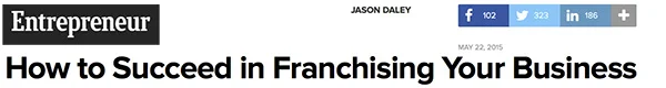 Read the May 2015 Article Featuring Fransmart CEO Dan Rowe
