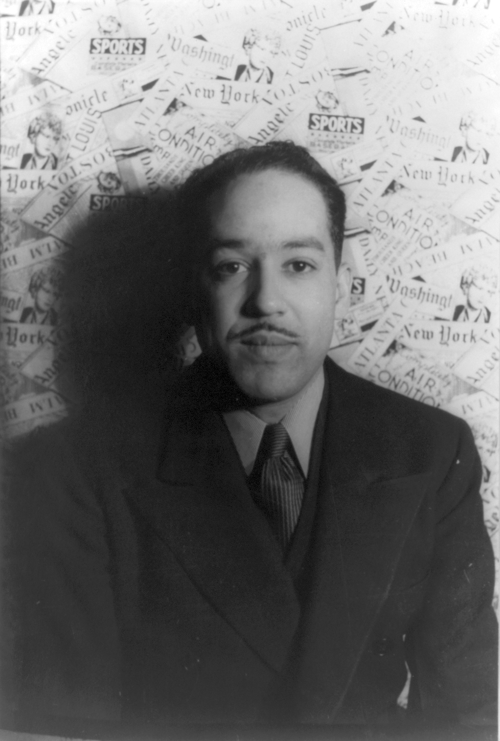 Langston Hughes photographed by Carl Van Vechten (Source: Wikimedia)