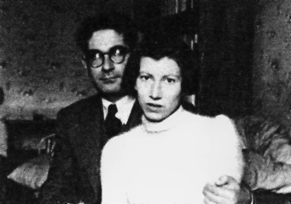 Natalia Ginzburg and her husband (Source: Wikimedia Commons)