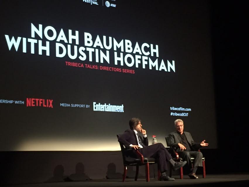 Noah Baumbach with Dustin Hoffman