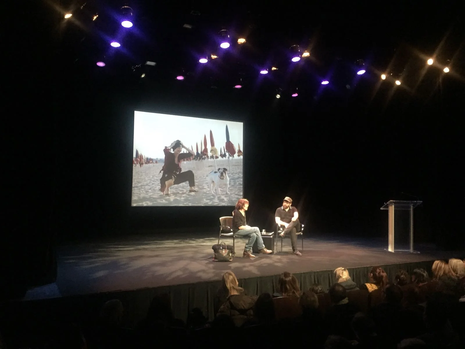 English actress and singer Jane Birkin in conversation with Elia Einhorn in Manhattan on January 29, 2018, days before a performance at carnegie hall