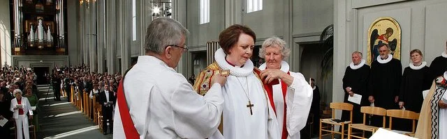 The ordination of Iceland's first national woman bishop, Agnes M. Sigurðardóttir. 