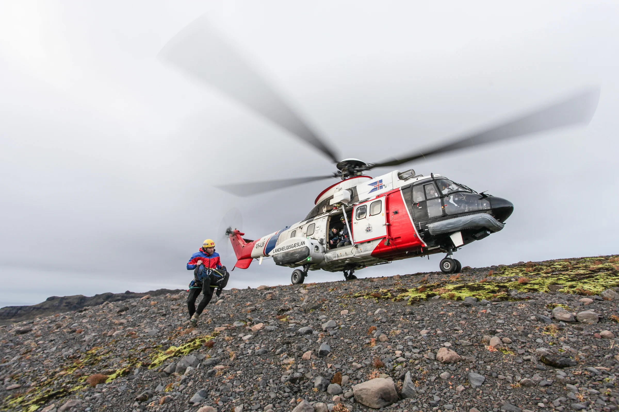 Searcing the glacier