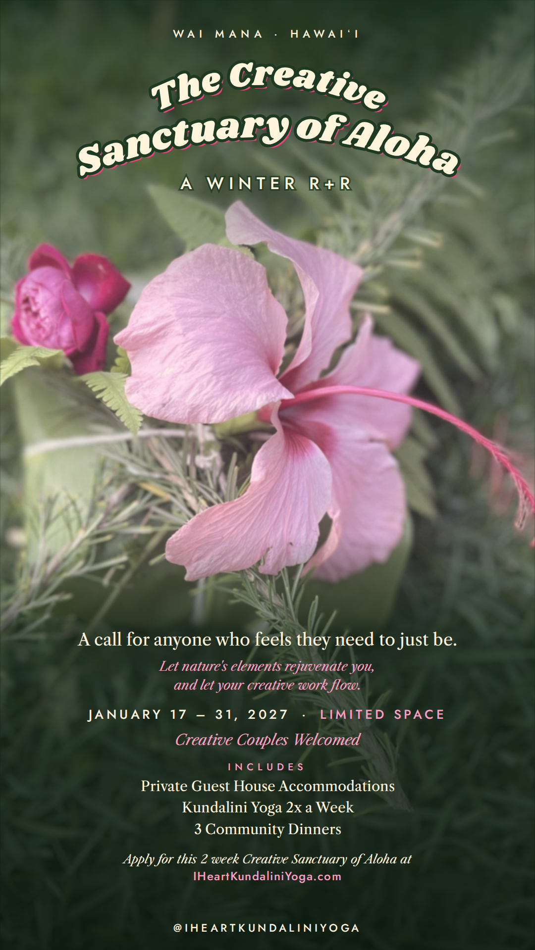 The Creative Sanctuary of Aloha: A Winter R+R at Wai Mana Hawaii'i 