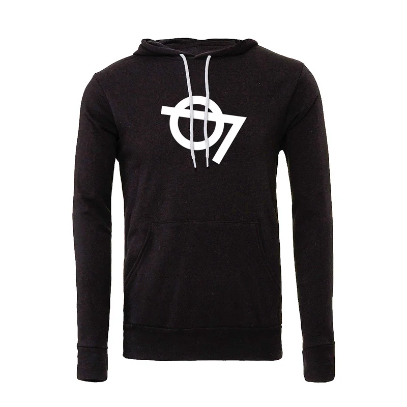 Black Unisex Logo Pullover Sweatshirt Hoodie - dfrntpigeon