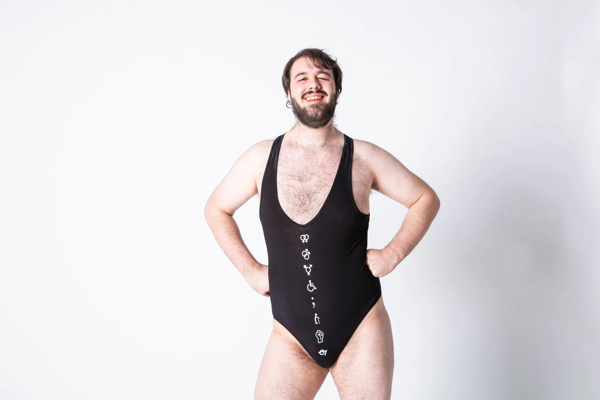 Black Unisex Graphic Bodysuit - dfrntpigeon