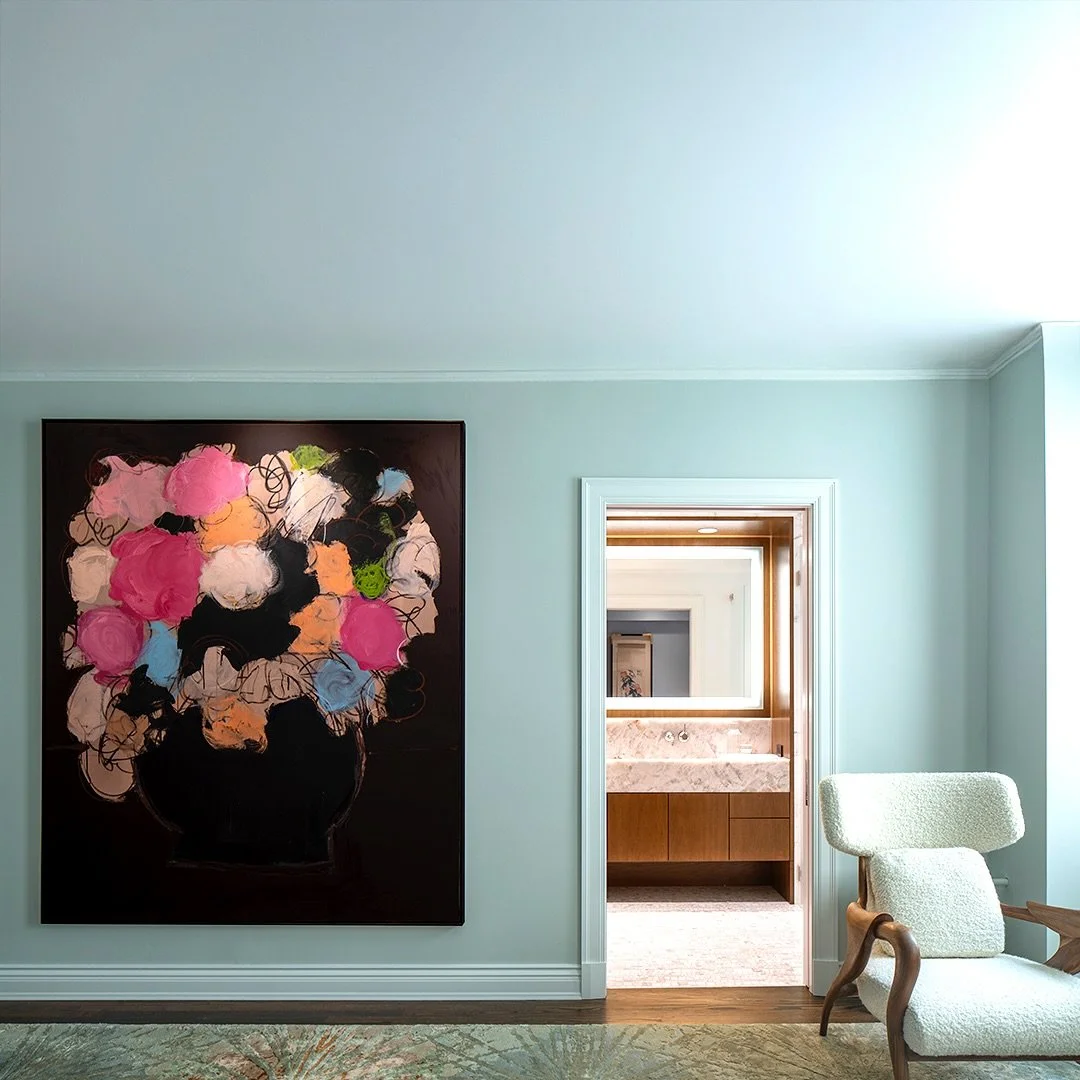 A recent bedroom by Karen. Photo by Tom Rossiter.