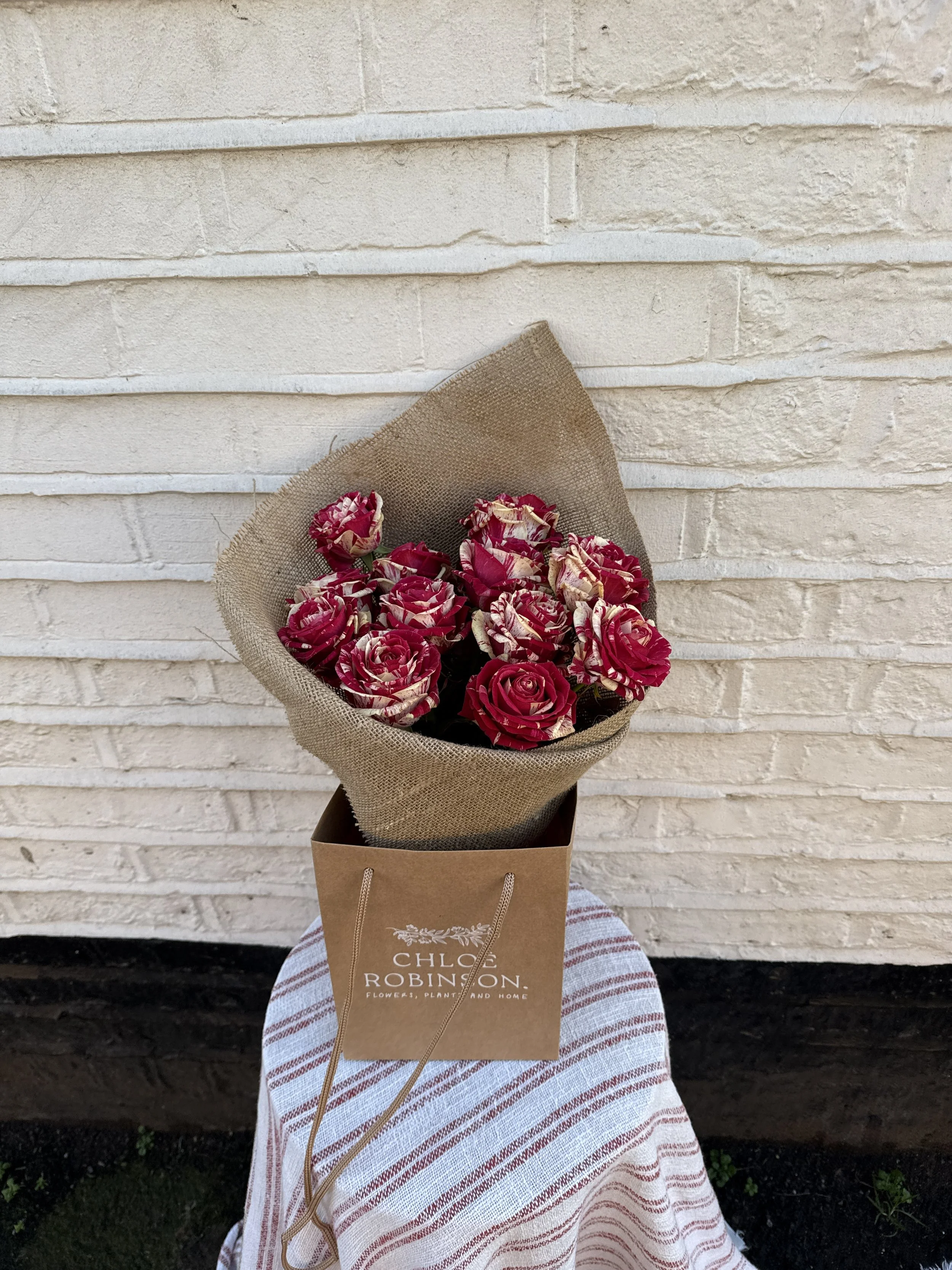 Marbled Red Rose Bouquet