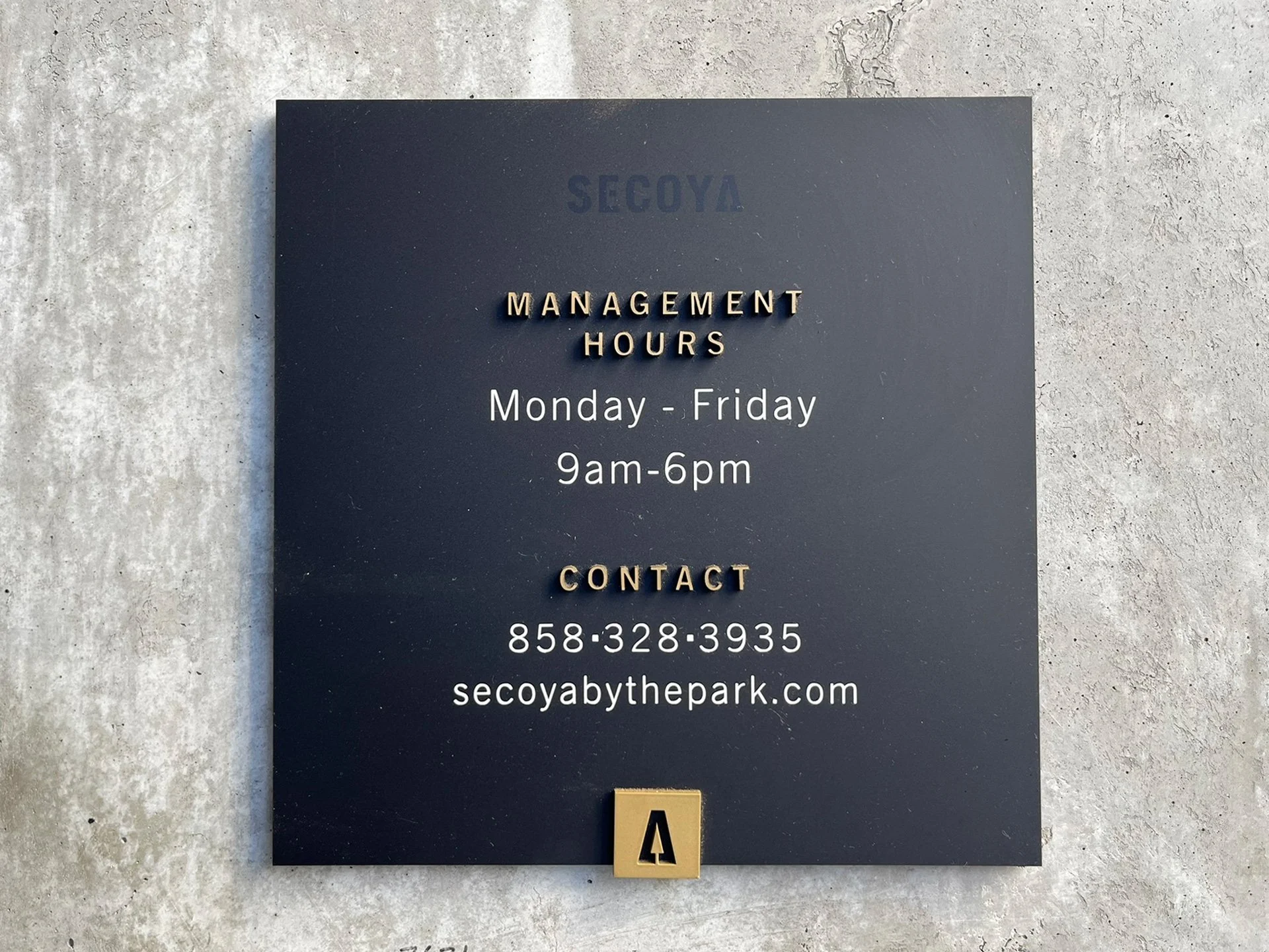 Entrance Signage