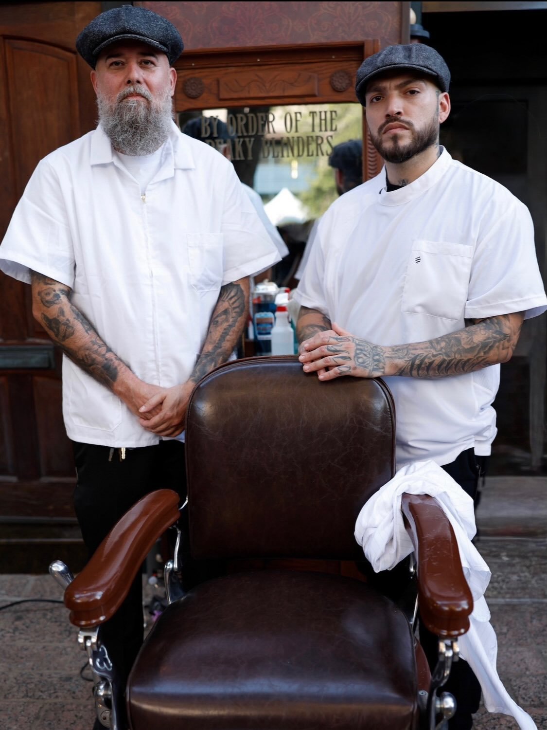 We&rsquo;d like to thank the talented @kendricktwinsdoubleblessings for capturing us barbers at South by. .
.
.
.
.
.
#skinnysbarbershop #sxsw #thegarrison #atx #netflix