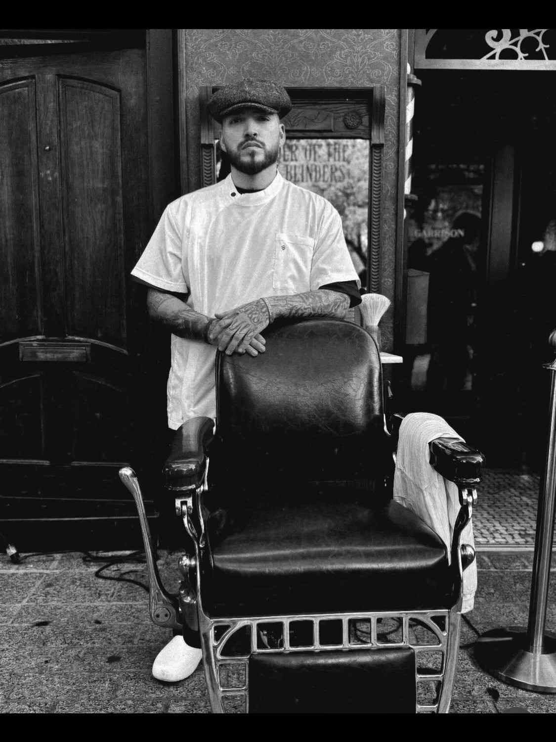The Peaky Barbers&hellip;&hellip; 
.
.
.
.
.
@sxsw @peakyblinders @barberauthority @gibsgrooming @barberstrong 
#thegarrison #peakybarbers #peakyblinders #sxsw #skinnysbarbershop 📸 @paxtaru