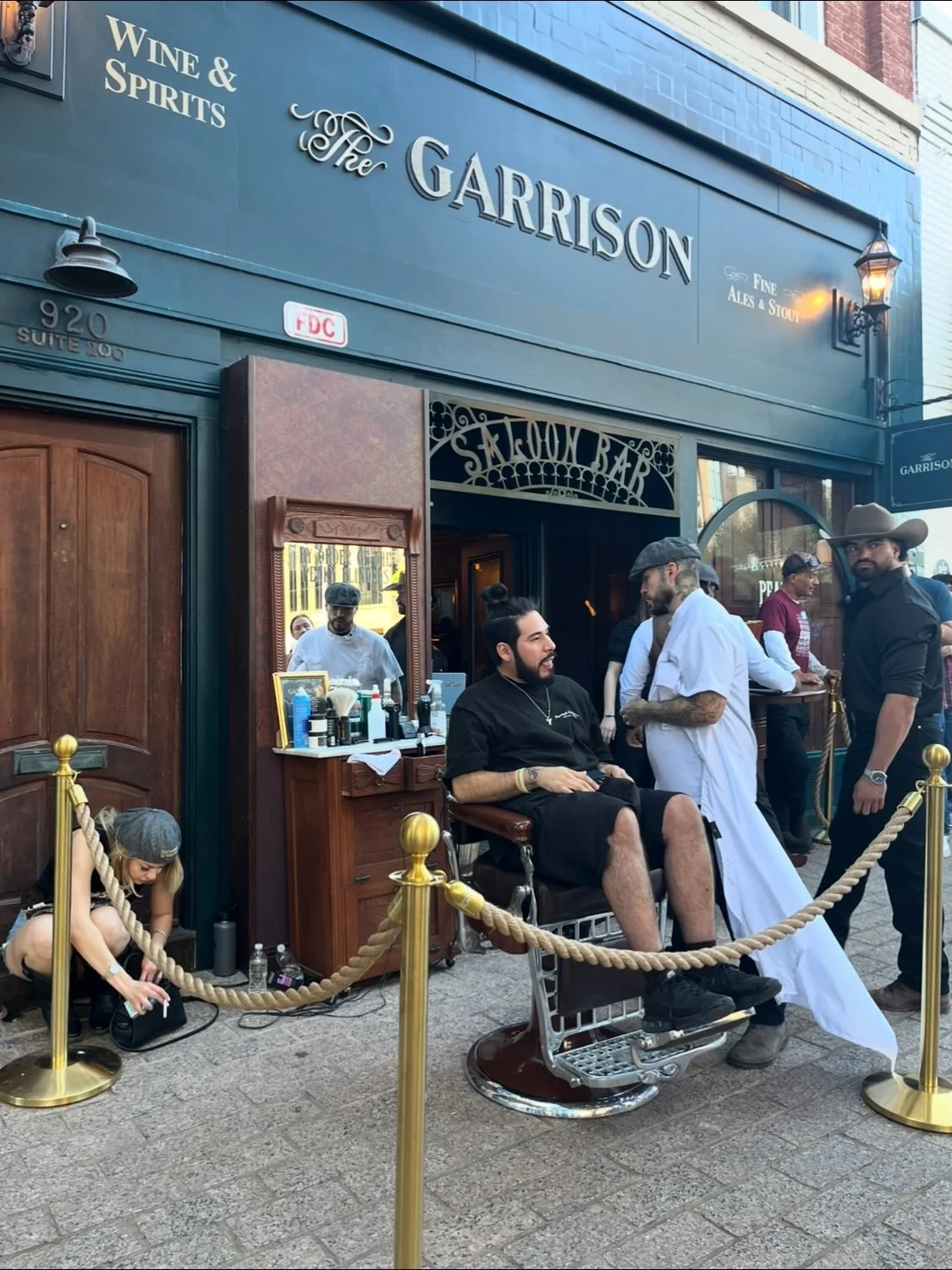 They put a lot of hard work into this Peaky Blinders experience. 👏🙌 The Garrison pop up stayed packed this South by. We&rsquo;re huge fans and honored to be part of it! .
.
.
.
.
.
@sxsw @peakyblinders @netflix @netflixfilm @barberauthority @barber