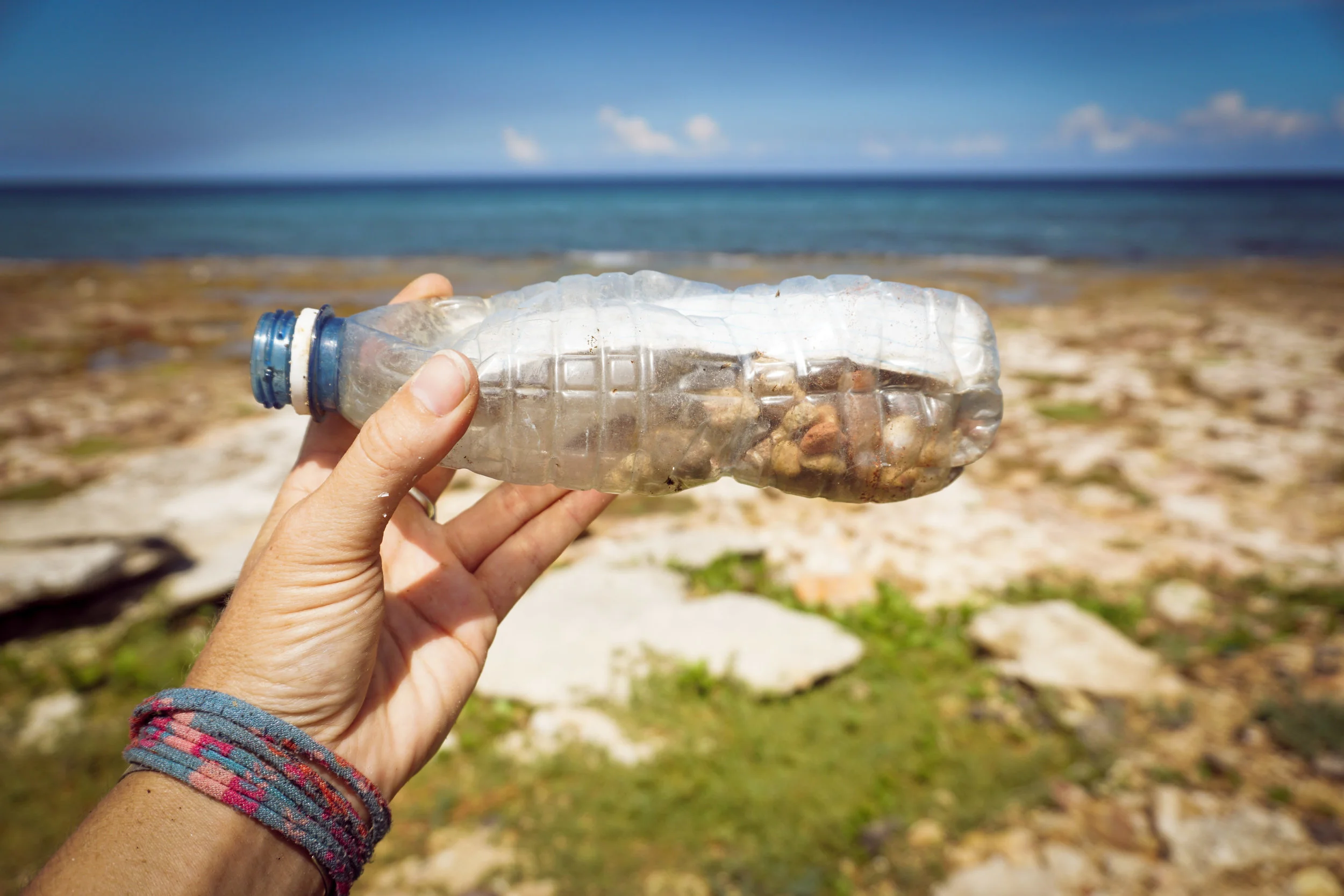  A message in a plastic bottle with secrets for Yemaya, the ocean goddess of Santaria.