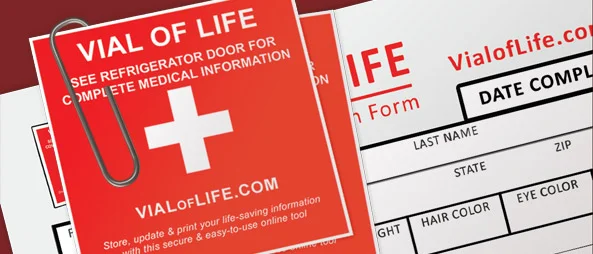 Tip of the Week - February 20, 2018 - Prepare for Medical Emergencies with a Vial of Life