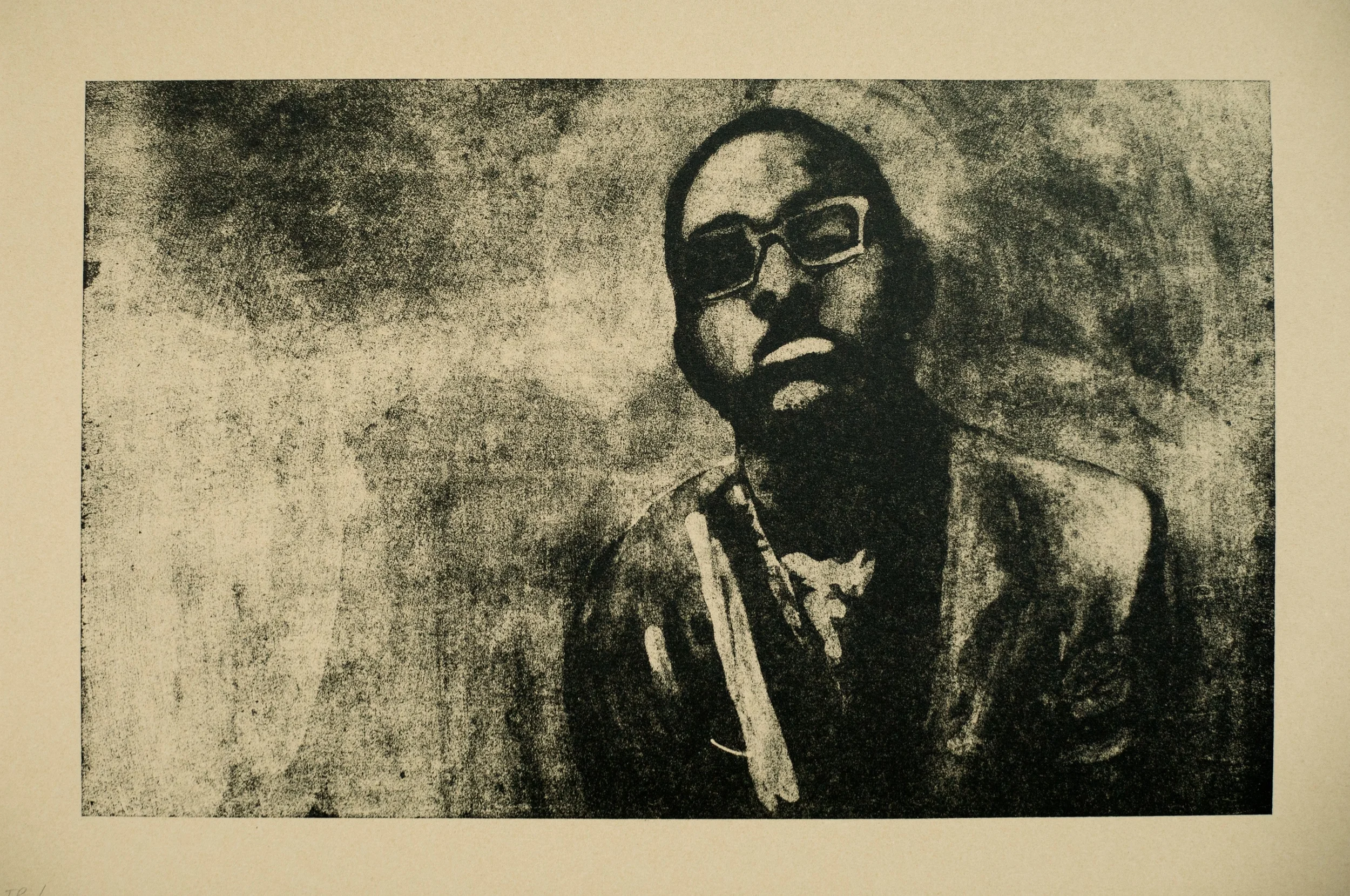 acid reduction lithograph on tan rives edition : 8 11 x 14 inches