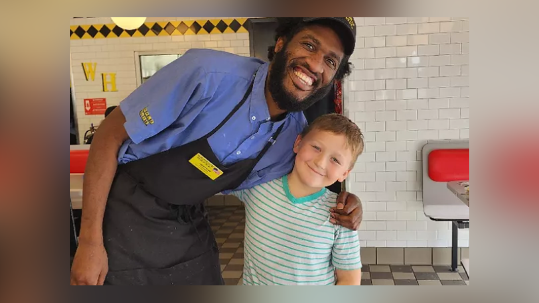 An 8-year-old customer at a Waffle House is helping out his favorite server and friend.